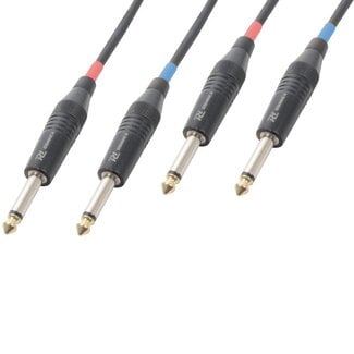 PD Connex PD Connex 2x 6,35mm Jack stereo audio kabel - 5 meter
