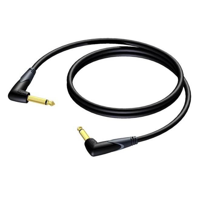 Procab CLA794 6,35mm Jack mono audio kabel - 2x haaks - 0,15 meter
