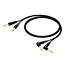 Procab CLA603 2x 6,35mm Jack stereo audio kabel - haaks - 3 meter