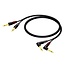 Procab CLA603 2x 6,35mm Jack stereo audio kabel - haaks - 5 meter