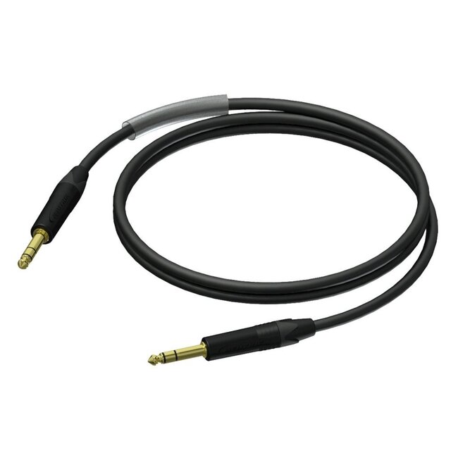 Procab / Neutrik PRA610 6,35mm Jack stereo audio kabel - 1,5 meter