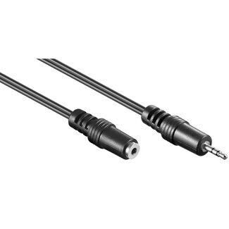 Goobay 2,5mm Jack stereo audio verlengkabel - 2 meter