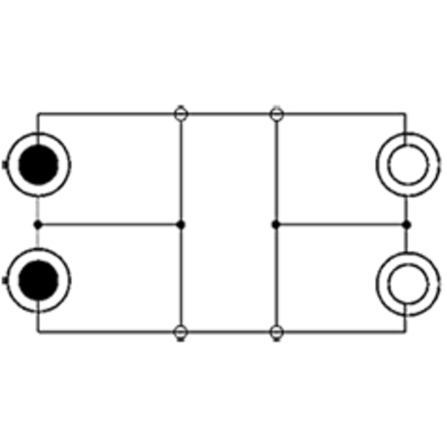Tulp stereo audio verlengkabel - zwart - 10 meter