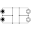 Tulp stereo audio verlengkabel - zwart - 20 meter