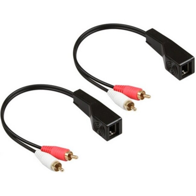 Tulp stereo audio over ethernet extender set