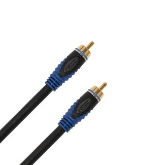 Reconnect Reconnect premium Subwoofer/Tulp mono audio kabel / zwart - 3 meter