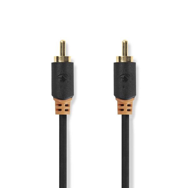 Nedis Tulp coaxiale digitale audio kabel / zwart - 2 meter