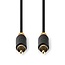 Nedis Tulp coaxiale digitale audio kabel / zwart - 2 meter