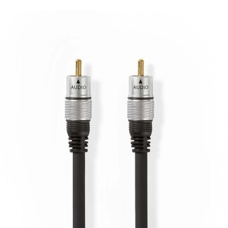 Nedis Premium Tulp coaxiale digitale audio kabel / zwart - 2,5 meter