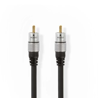 Nedis Premium Tulp coaxiale digitale audio kabel / zwart - 10 meter