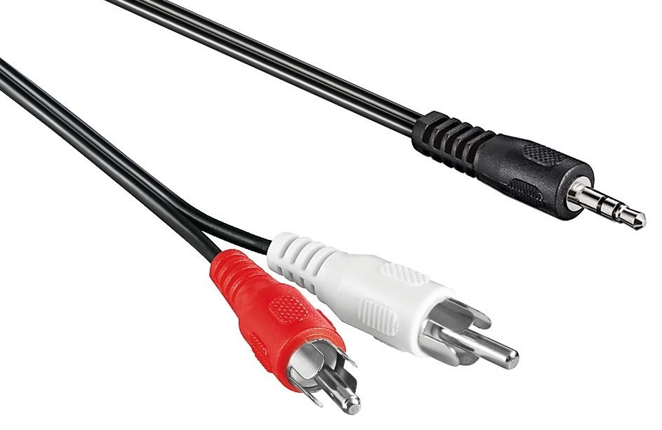 3.5mm - Tulp | Kabel | 2.5 meter | 3-polig (stereo) | Transmedia