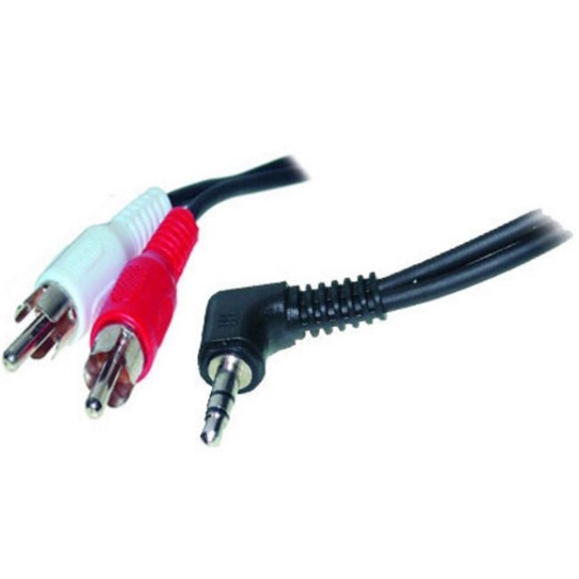 3,5mm Jack haaks - Tulp stereo audio kabel - 1,5 meter