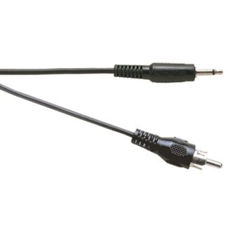 Electrovision 3,5mm Jack mono - Tulp mono kabel - 1,2 meter