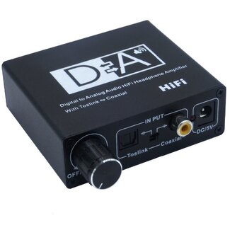 Coretek Digitaal naar analoog audio converter (DAC) met hoofdtelefoon versterker