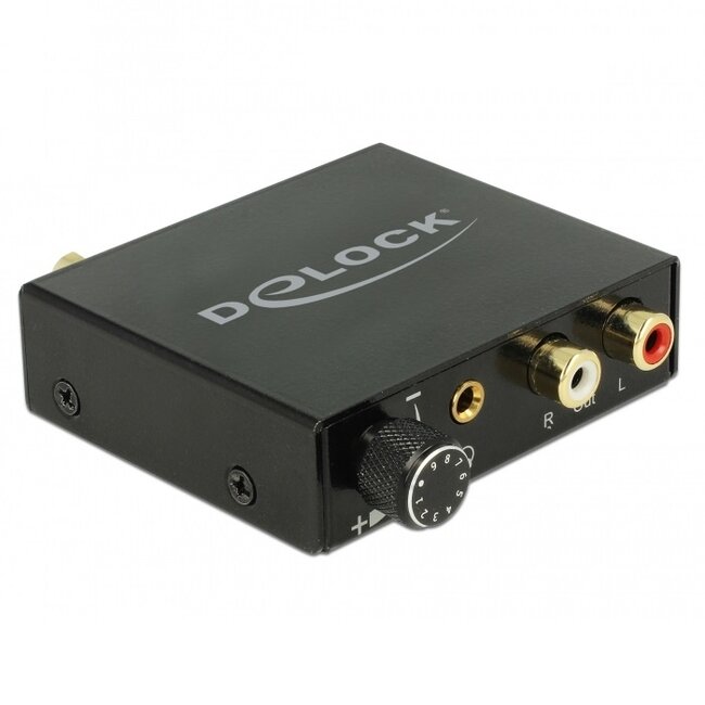 DeLOCK digitaal naar analoog audio converter (DAC) met hoofdtelefoon versterker / High-Res audio