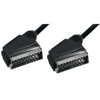 S-Impuls 21-pins Scart kabel / zwart - 5 meter