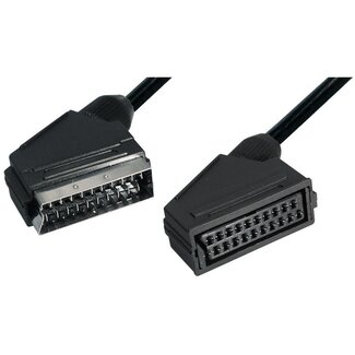 Nedis 21-pins Scart verlengkabel / zwart - 1,5 meter