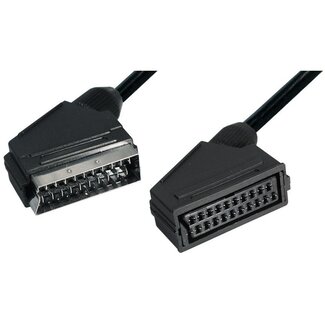 MaxTrack 21-pins Scart verlengkabel / zwart - 5 meter