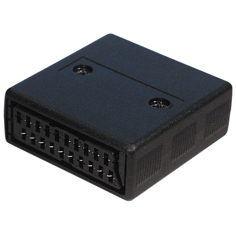 21-pins Scart koppelstuk / zwart