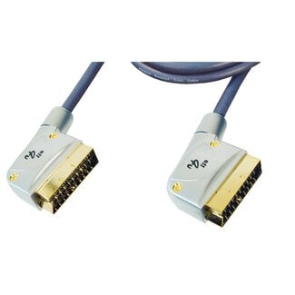 Transmedia Premium 21-pins Scart kabel - 0,75 meter