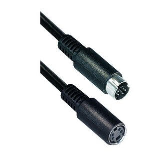 MaxTrack S-Video / S-VHS video verlengkabel / zwart - 1 meter