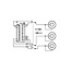 Scart (m) - Composiet 3RCA (v) adapter / zwart