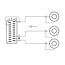 Scart IN (m) - Composiet 3RCA (v) adapter / zwart