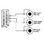 Scart (m) - Component 3RCA (m) kabel / zwart - 10 meter