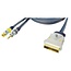 Premium S-VHS en 3,5mm Jack (m) - Scart (m) kabel - 10 meter