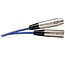 XLR (m) - XLR (v) audiokabel / blauw - 6 meter