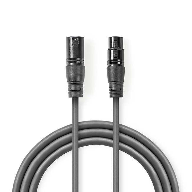 Nedis XLR (m) - XLR (v) audiokabel - 0,50 meter