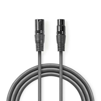 Nedis Nedis XLR (m) - XLR (v) audiokabel - 5 meter