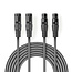 Nedis 2x XLR (m) - 2x XLR (v) audiokabel - 0,50 meter