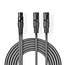 Nedis 1x XLR (v) - 2x XLR (m) audiokabel - 1,5 meter