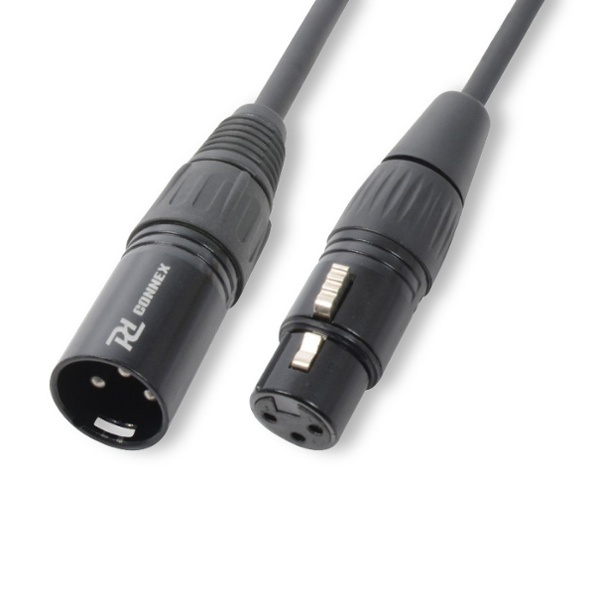 XLR kabel - PD Connex professionele XLR kabel - 6m - Zwart