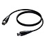 Procab CLD953 3-pins XLR (m) - 3-pins XLR (v) DMX kabel - 1 meter