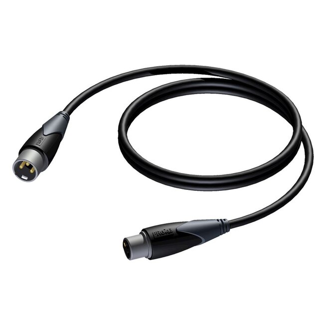 Procab CLD953 3-pins XLR (m) - 3-pins XLR (v) DMX kabel - 1,5 meter