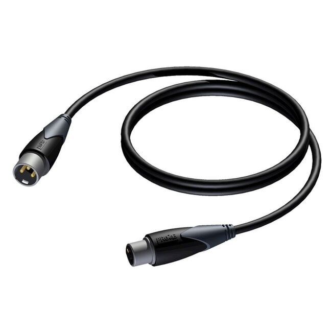 Procab CLD953 3-pins XLR (m) - 3-pins XLR (v) DMX kabel - 3 meter