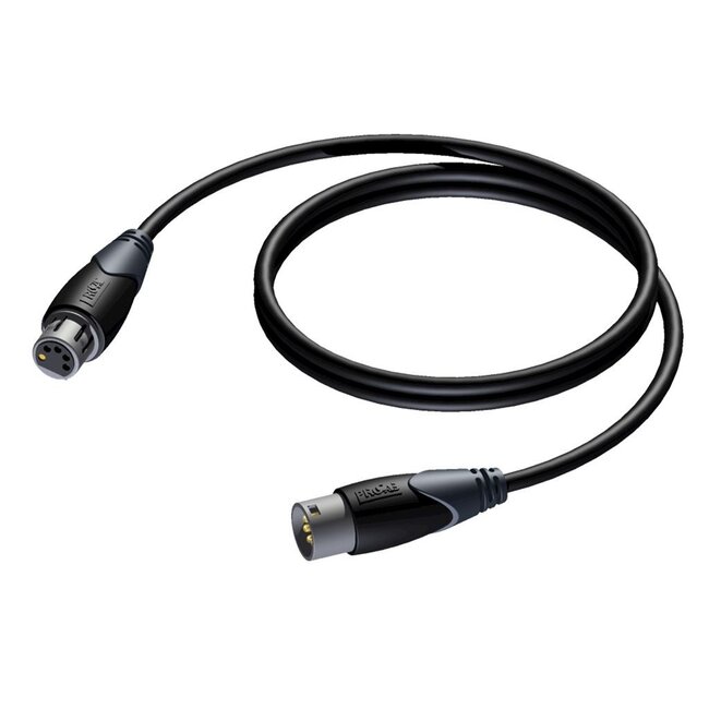 Procab CLD955 5-pins XLR (m) - 5-pins XLR (v) DMX kabel - 1,5 meter