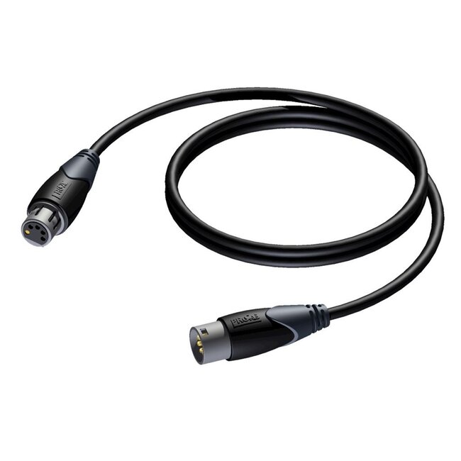 Procab CLD955 5-pins XLR (m) - 5-pins XLR (v) DMX kabel - 5 meter