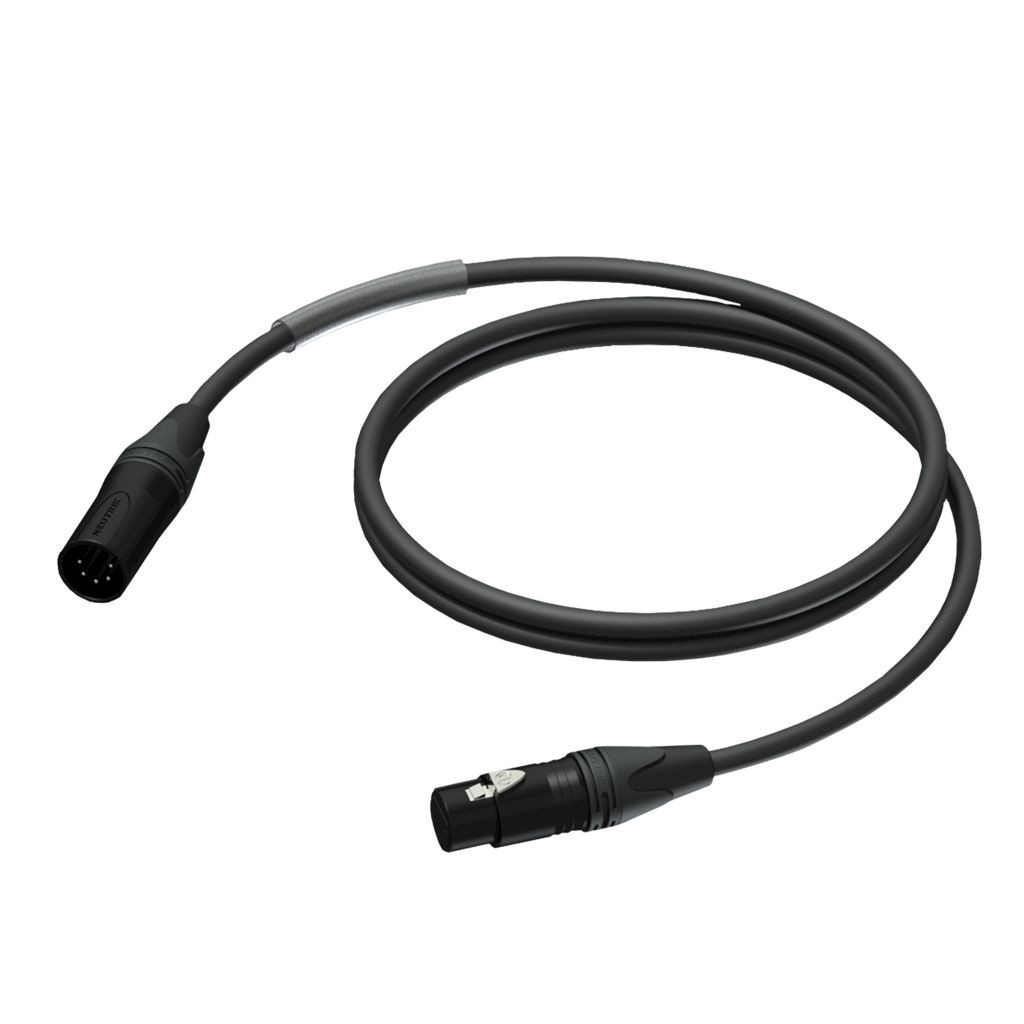 Procab PRD955/0.5 Professionele DMX kabel 5-polig 50cm