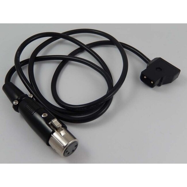 XLR 4-pins (v) - D-Tap (m) kabel - 1 meter