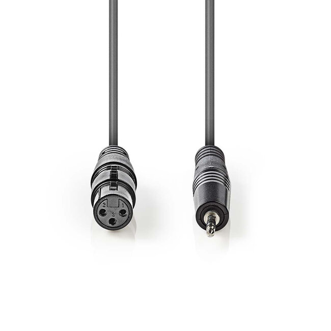 Nedis XLR (v) - 3,5mm Jack (m) audiokabel - 1 meter