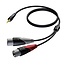Procab CLA712 2x XLR (m) - 3,5mm Jack (m) audiokabel - 1,5 meter