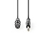 Nedis XLR (v) - 6,35mm Jack mono (m) audiokabel - 1,5 meter