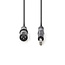 Nedis XLR (m) - 6,35mm Jack stereo (m) audiokabel - 1,5 meter