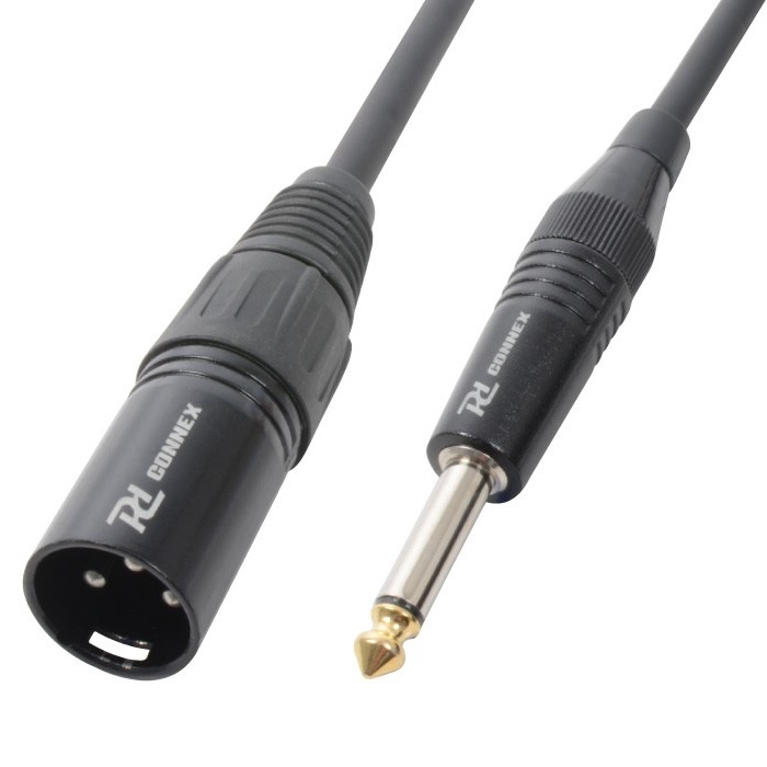 Kabel XLR Male - 6.3mm Mono jack 1.5m
