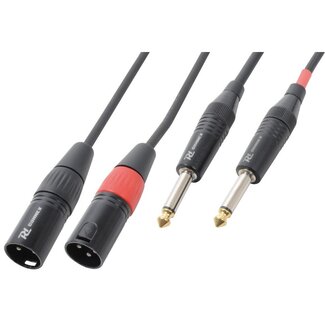 PD Connex PD Connex 2x XLR (m) - 2x 6,35mm Jack (m) audiokabel - 1,5 meter