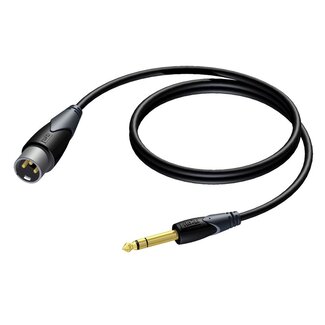 Procab Procab CLA724 XLR (m) - 6,35mm Jack stereo (m) audiokabel - 1,5 meter