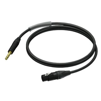 Procab Procab / Neutrik PRA723 XLR (v) - 6,35mm Jack stereo (m) audiokabel - 1,5 meter